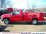 Vermillion Red Ford F250 Super Duty in 2010
