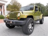 2007 Rescue Green Metallic Jeep Wrangler Unlimited Sahara 4x4 #21702168