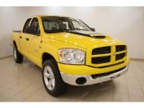 2008 Detonator Yellow Dodge Ram 1500 Big Horn Edition Quad Cab 4x4 #21635351