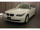 Alpine White BMW 5 Series in 2009