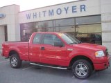 2008 Bright Red Ford F150 XLT SuperCab 4x4 #21777993