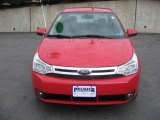 2008 Vermillion Red Ford Focus SE Sedan #21766868