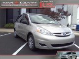 2010 Silver Shadow Pearl Toyota Sienna LE #21877596