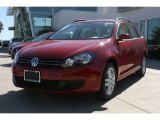 2010 Salsa Red Volkswagen Jetta TDI SportWagen #21945865