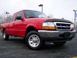 1999 Bright Red Ford Ranger XLT Extended Cab #21925755