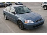 1996 Cyclone Blue Metallic Honda Civic LX Sedan #22064095