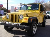 2004 Solar Yellow Jeep Wrangler X 4x4 #21986926