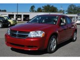 2008 Inferno Red Crystal Pearl Dodge Avenger SXT #21996963