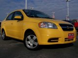 2008 Summer Yellow Chevrolet Aveo LS Sedan #21990888