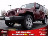 2010 Red Rock Crystal Pearl Jeep Wrangler Unlimited Sahara 4x4 #22144908