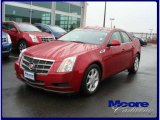 2009 Crystal Red Cadillac CTS Sedan #22199041