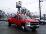 2009 Victory Red Chevrolet Silverado 3500HD LT Crew Cab 4x4 Dually #22197794