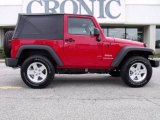 2010 Flame Red Jeep Wrangler Sport 4x4 #22205822