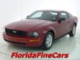 2008 Dark Candy Apple Red Ford Mustang V6 Deluxe Coupe #22200785