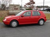 2001 Tornado Red Volkswagen Golf GLS 4 Door #22275286