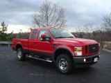 2009 Red Ford F250 Super Duty FX4 SuperCab 4x4 #22294899