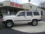 2001 Stone White Jeep Cherokee Sport 4x4 #22351813