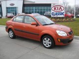 2009 Sunset Orange Kia Rio LX Sedan #22333004