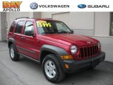 2006 Inferno Red Pearl Jeep Liberty Sport 4x4 #22267448