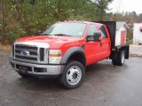 2008 Red Clearcoat Ford F450 Super Duty XLT Crew Cab 4x4 Chassis #22578739