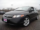 2008 Nighthawk Black Pearl Honda Civic EX Sedan #22696377