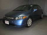 2008 Atomic Blue Metallic Honda Civic LX Sedan #22688383