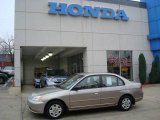 2003 Shoreline Mist Metallic Honda Civic LX Sedan #22834196