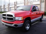 2005 Flame Red Dodge Ram 1500 SLT Quad Cab 4x4 #22845109