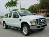 2008 Oxford White Ford F250 Super Duty Lariat Crew Cab 4x4 #22834968