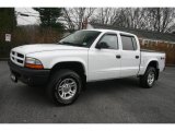 2003 Bright White Dodge Dakota SXT Quad Cab 4x4 #22919066