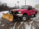 2000 Red Ford F250 Super Duty XL Regular Cab 4x4 #22911660