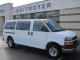 2009 Summit White Chevrolet Express LT 3500 Passenger Van #22989086