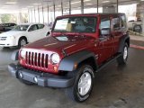 2010 Red Rock Crystal Pearl Jeep Wrangler Unlimited Sport 4x4 #22992416