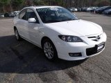 2007 Crystal White Pearl Mazda MAZDA3 s Sport Sedan #22993210