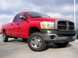Flame Red Dodge Ram 2500 in 2006
