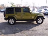 2007 Rescue Green Metallic Jeep Wrangler Unlimited Sahara 4x4 #23095272
