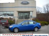 2010 Blue Flame Metallic Ford Focus SEL Sedan #23075492