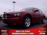2010 Inferno Red Crystal Pearl Dodge Charger SE #23177497