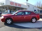 2009 Inferno Red Crystal Pearl Dodge Avenger SE #23182929