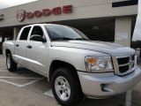 2008 Bright Silver Metallic Dodge Dakota SLT Crew Cab 4x4 #23456421