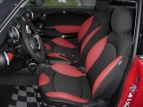 2010 Mini Cooper S Hardtop Rooster Red Leather/Carbon Black Interior