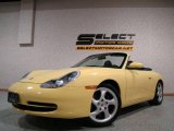 1999 Pastel Yellow Porsche 911 Carrera Cabriolet #2349132