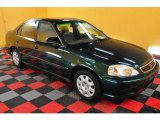 1999 Clover Green Pearl Honda Civic LX Sedan #23526379