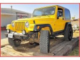 2004 Solar Yellow Jeep Wrangler Rubicon 4x4 #23570961