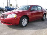 2010 Inferno Red Crystal Pearl Dodge Avenger SXT #23522217