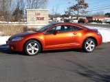 2008 Sunset Orange Pearlescent Mitsubishi Eclipse GS Coupe #23653854