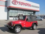 2004 Flame Red Jeep Wrangler X 4x4 #23647970