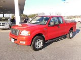 2004 Bright Red Ford F150 STX SuperCab 4x4 #23802750
