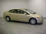 2007 Borrego Beige Metallic Honda Civic LX Sedan #23797891