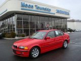 2000 Bright Red BMW 3 Series 323i Sedan #23849032